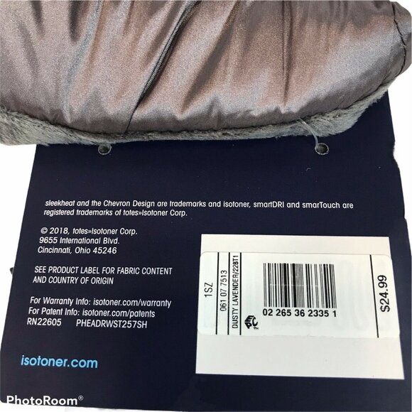 Isotoner Womens One Size Gloves SleekHeat Touchscreen Technology Lavender New - Picture 4 of 10